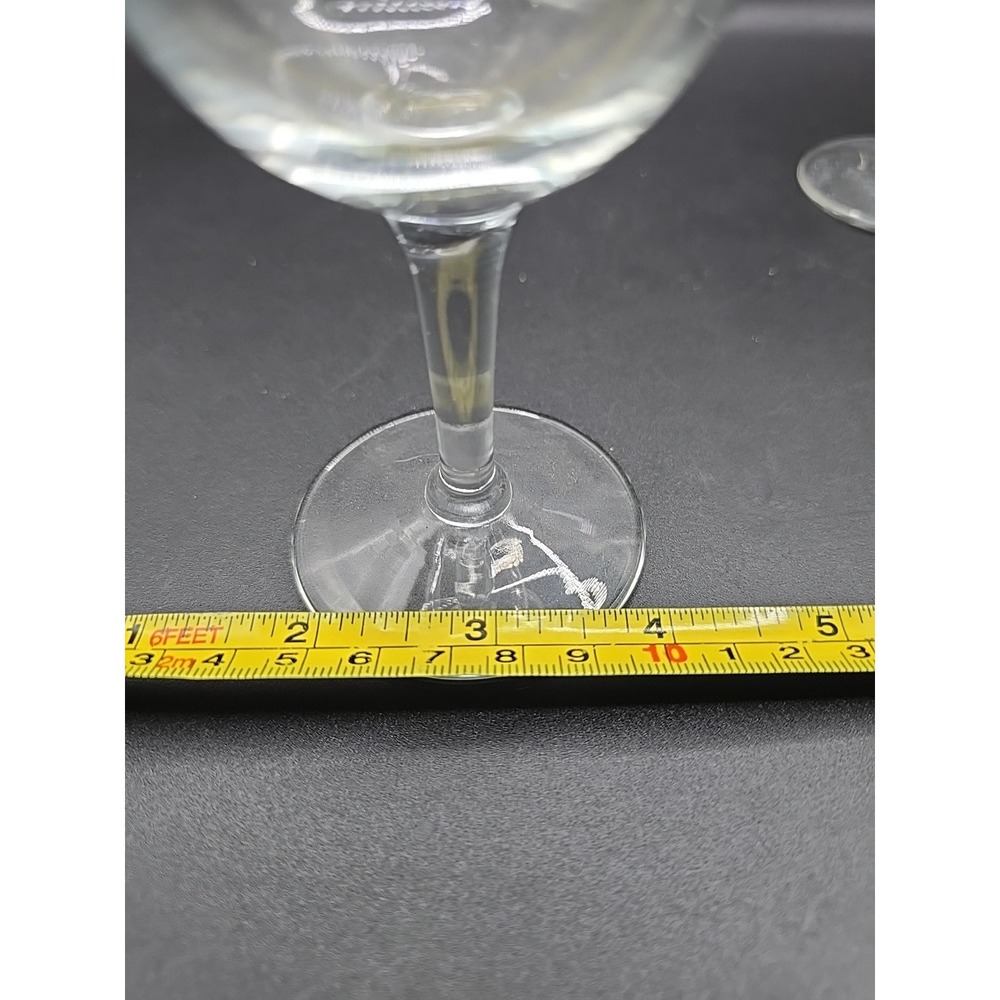 Vntg Warner Michigan's Largest & Fastest Growing Winery Tasting Stem Glass Set 2 - Picture 4 of 6